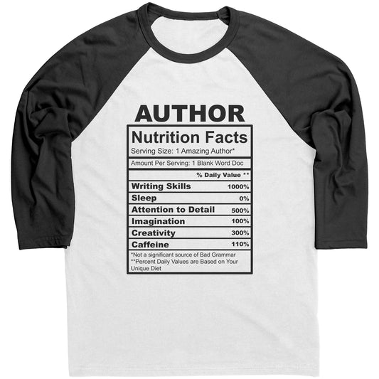Authors Nutrition Facts For Fall